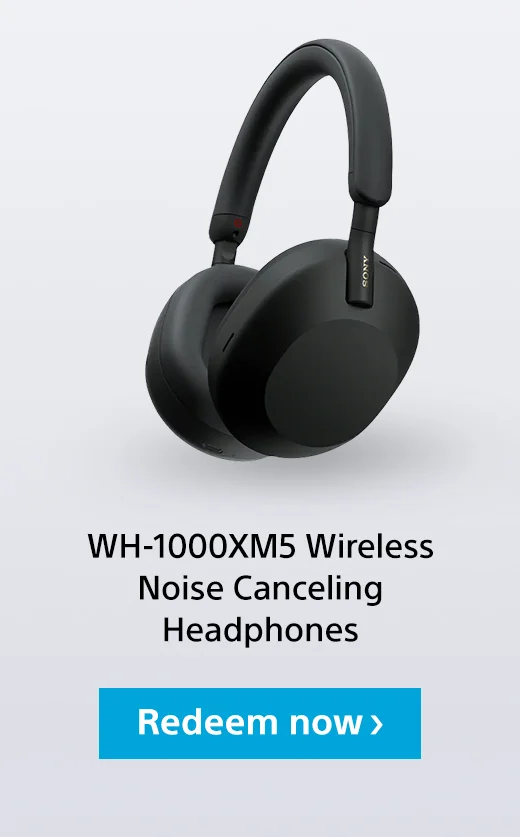 WH-1000XM5 Wireless Noise Canceling Headphones | Redeem now