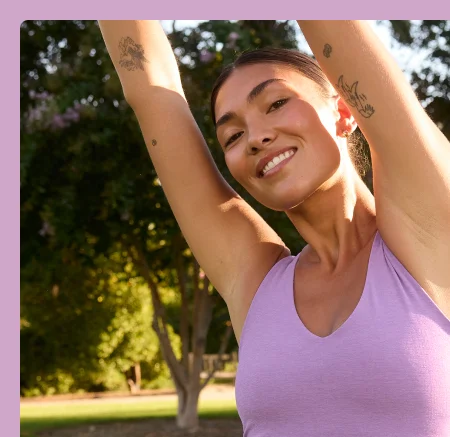 Spacedye Good Day Cropped Tank in Lilac Petal Heather