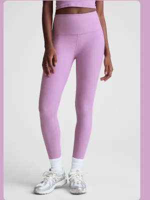 Spacedye Caught In The Midi High Waisted Legging in Lilac Petal Heather