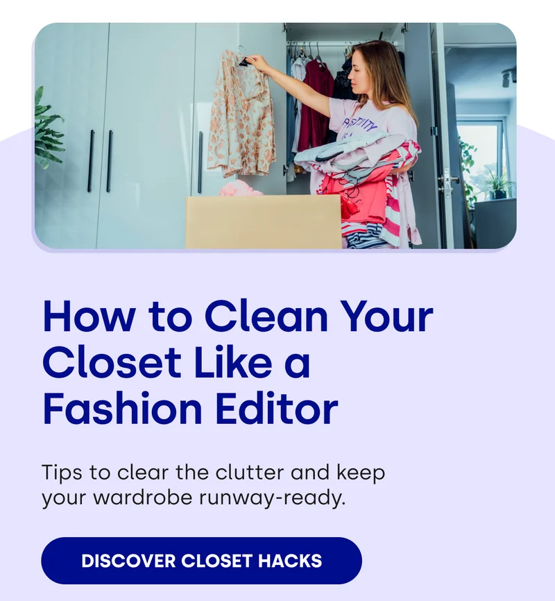 How to Clean Your Closet Like a Fashion Editor | Tips to clear the clutter and keep your wardrobe runway-ready. | Discover Closet Hacks