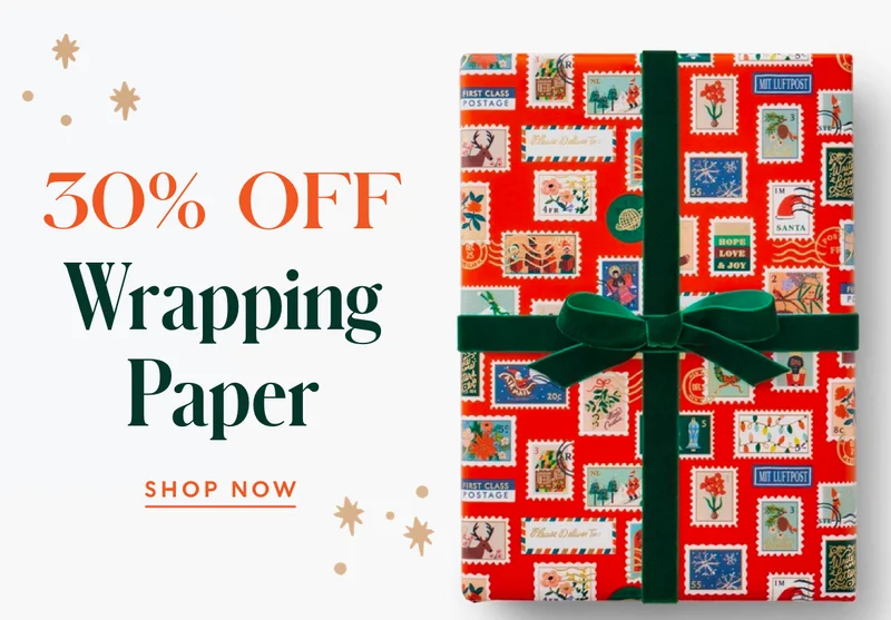 30% Off Wrapping Paper