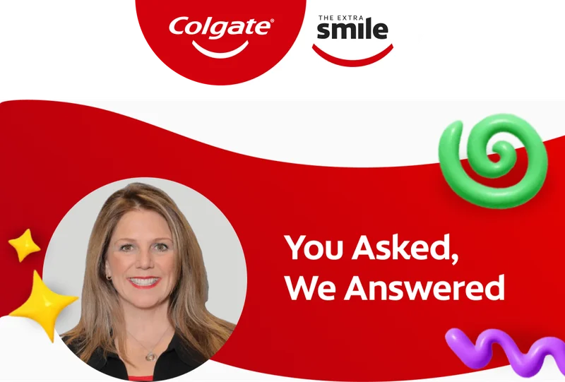 A head shot of dental professional Dr. Natalie Carr-Bustillo (DDS, MS) is shown next to text that reads, you asked, we answered.