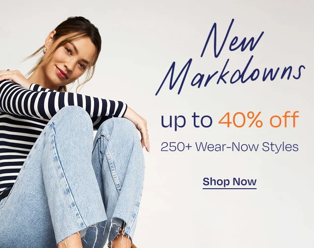 Shop New Markdowns - Button