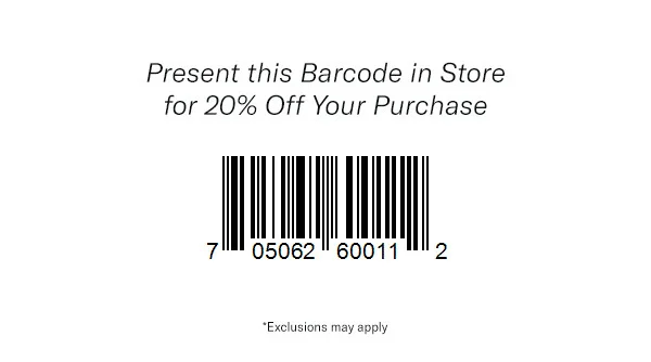 Scan Barcode in Store: