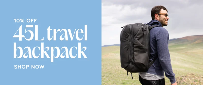 45L travel backpack