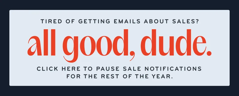 pause sale notifications