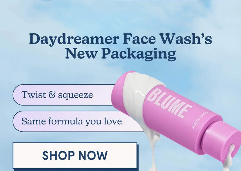 Daydreamer Face Wash’s New Packaging: Twist & squeeze | Same formula you love [SHOP NOW]