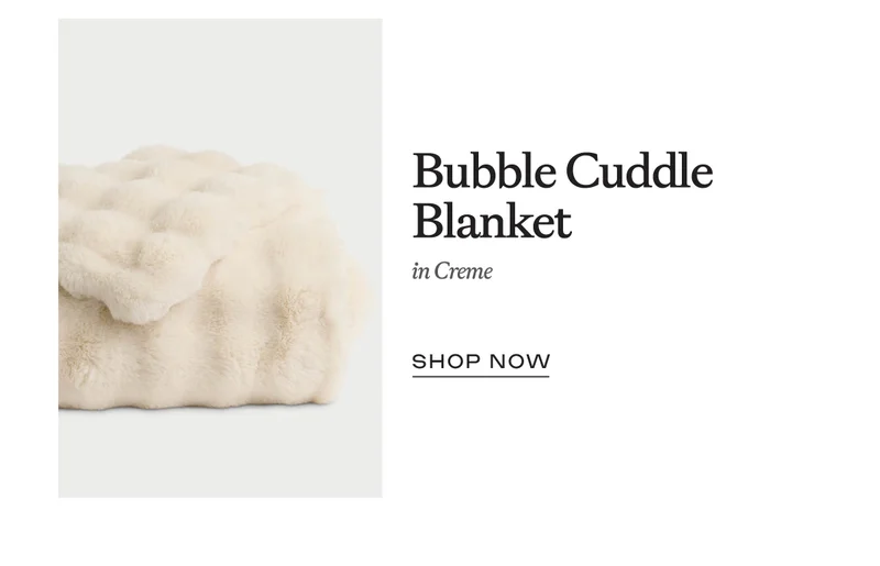 shop the bubble cuddle blanket!