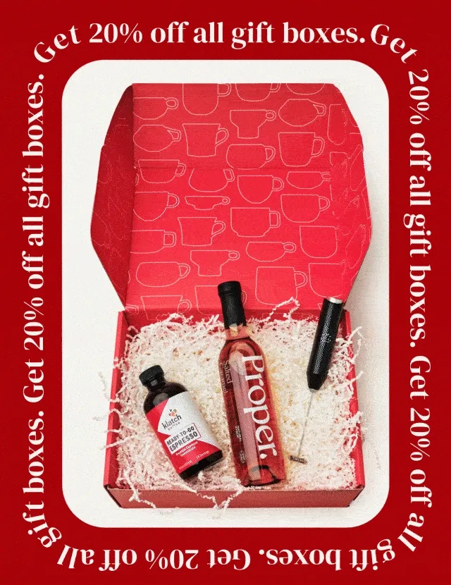 Get 20% off all gift boxes.