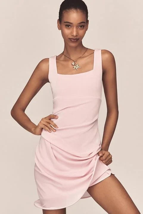 Mare Mare Sleeveless Square-Neck Mini Dress