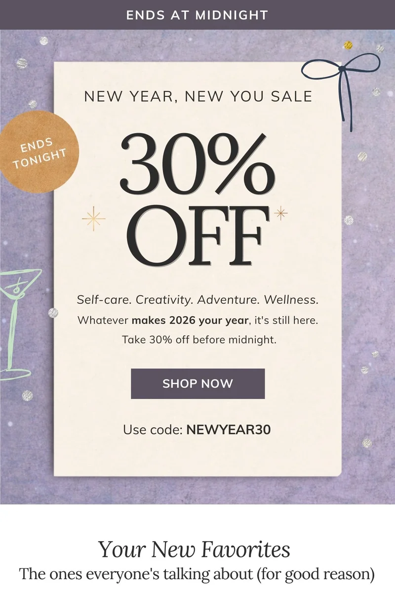 New Years Sale Shop All