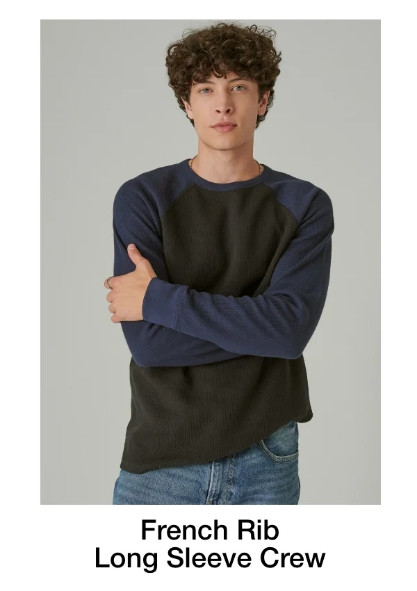 French Rib Long Sleeve Crew