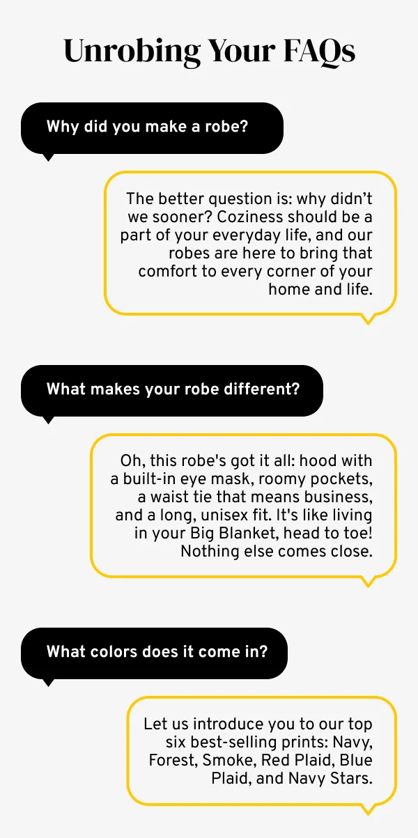 Unrobing your FAQs