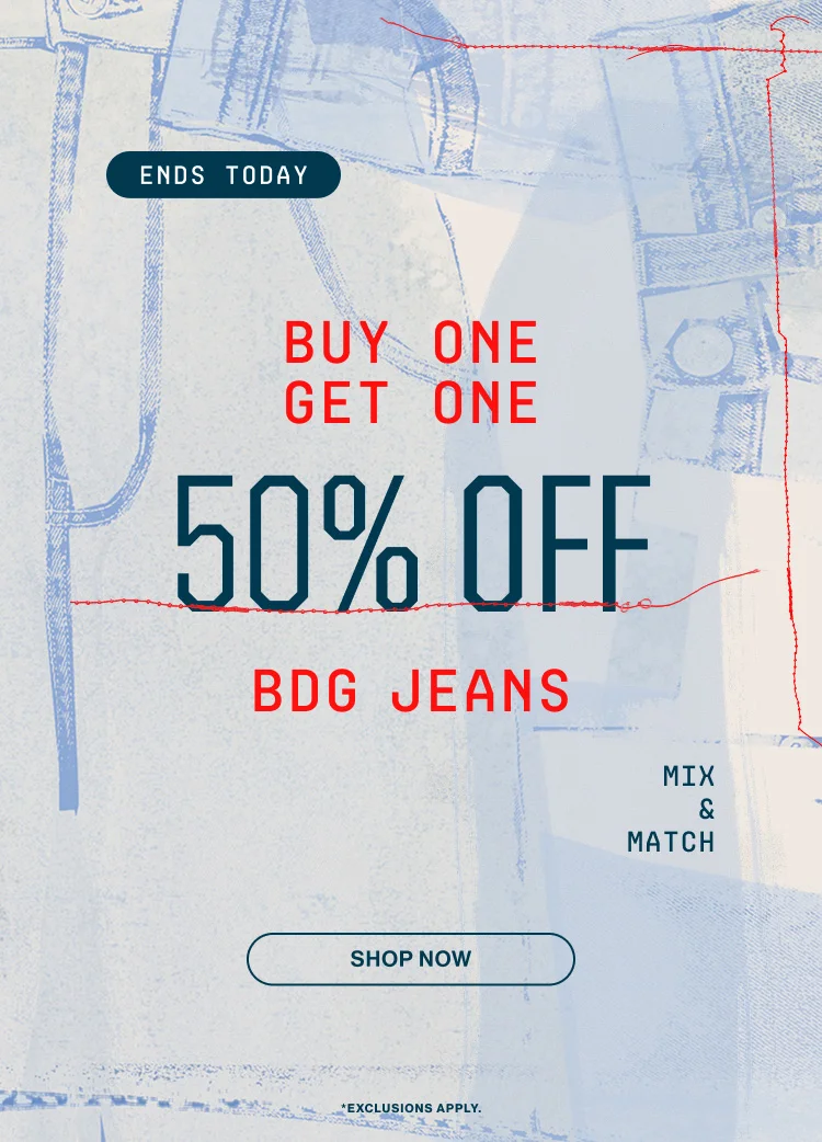 BDG BOGO 50% OFF