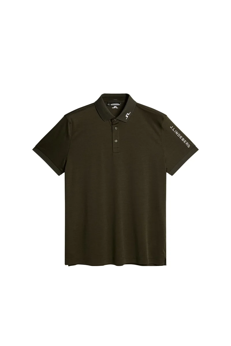 Image of Tour Tech Slim Fit Polo / Forest Green Melange