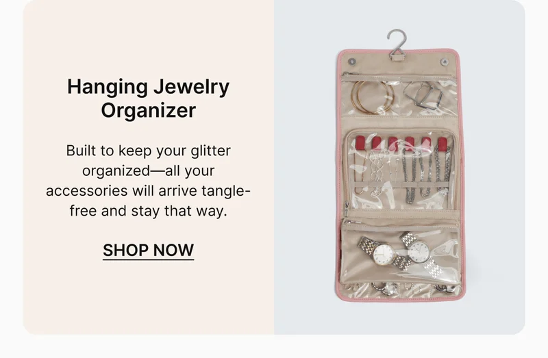 Built to keep your glitter organized—all your accessories will arrive tangle-free and stay that way.