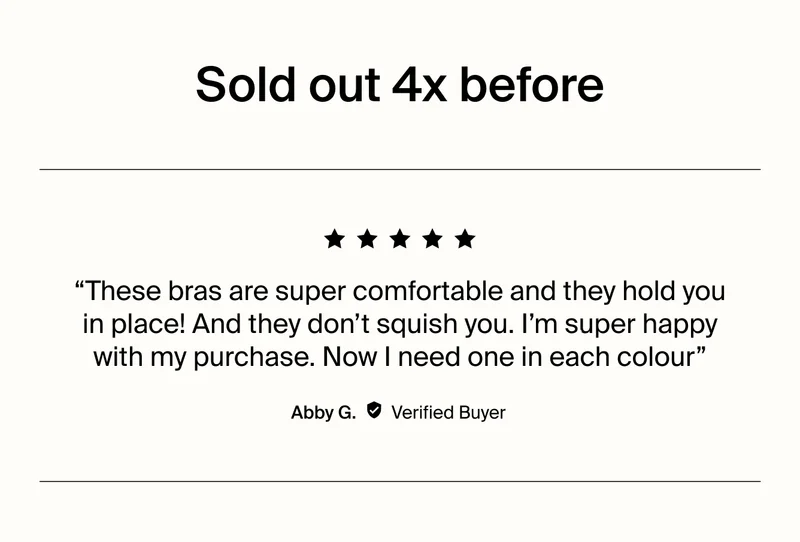 Sold out 4x before!