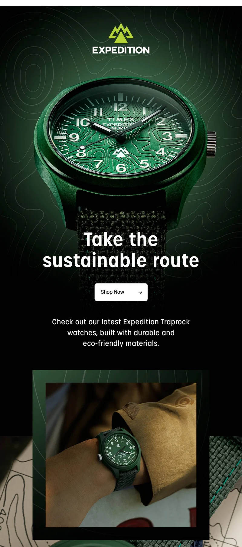 Take the sustainable route with our latest Expedition Traprock