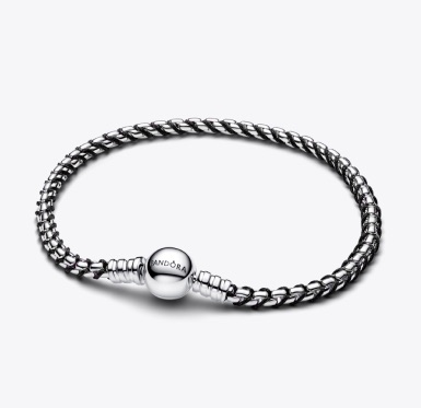 Black Cord Box Chain Bracelet