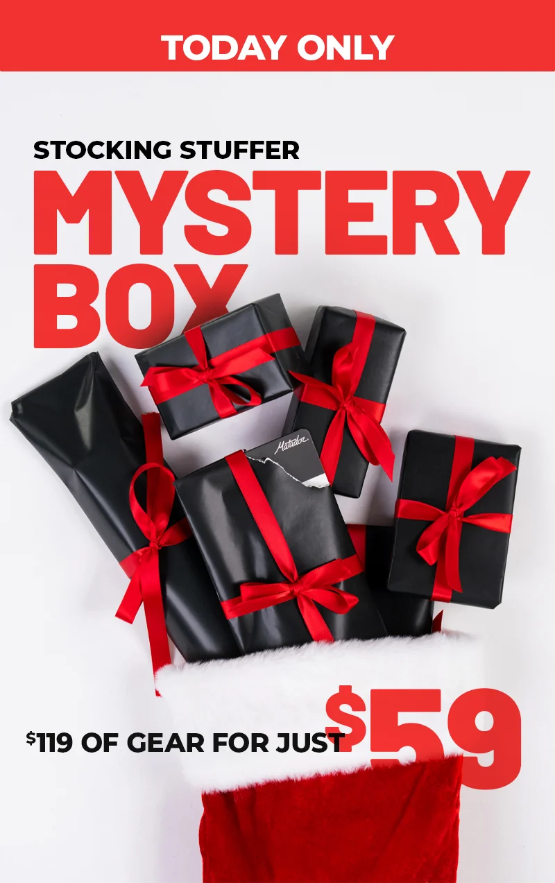 Today only. Stocking Stuffer Mystery Box. $119 of gear for just $59