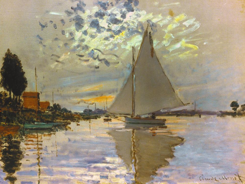 Image of Monet Sailboat