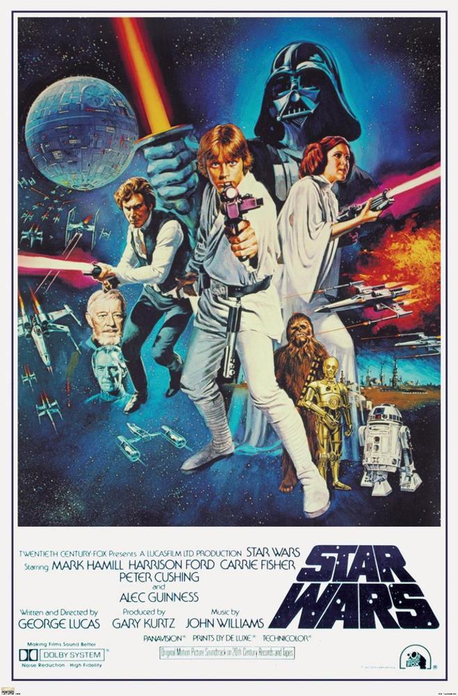 Image of Star Wars Episode IV New Hope - Classic Movie Poster