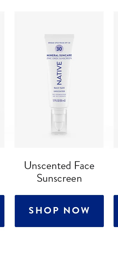 Unscented Face Sunscreen | SHOP NOW