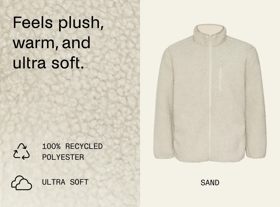 Boucle Fleece Men's Zip Jacket