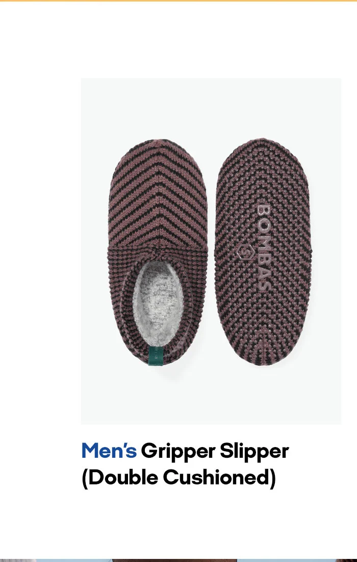 Men's Gripper Slipper (Double Cushioned)