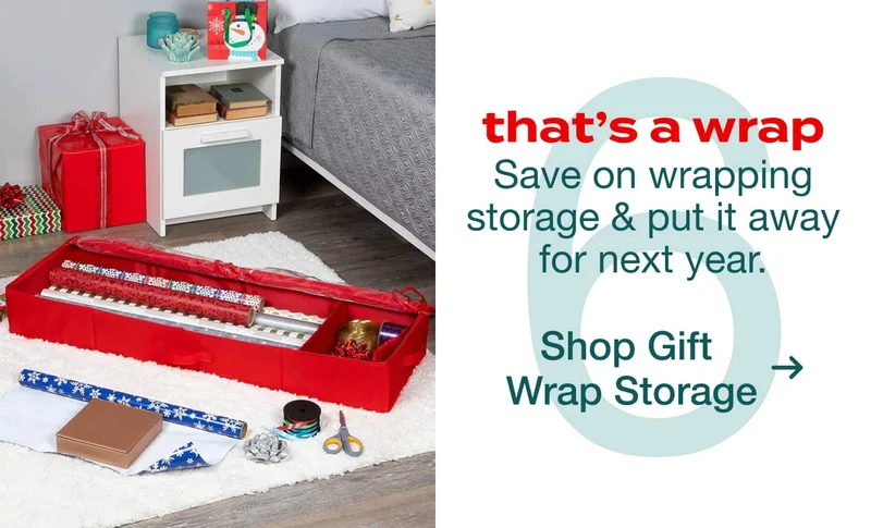 Tidy Up Your Wrapping Supplies | Shop Gift Wrap Storage