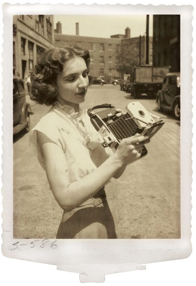 Test photograph of Meroe Marston Morse taken by a Polaroid laboratory staff ca. 1940's