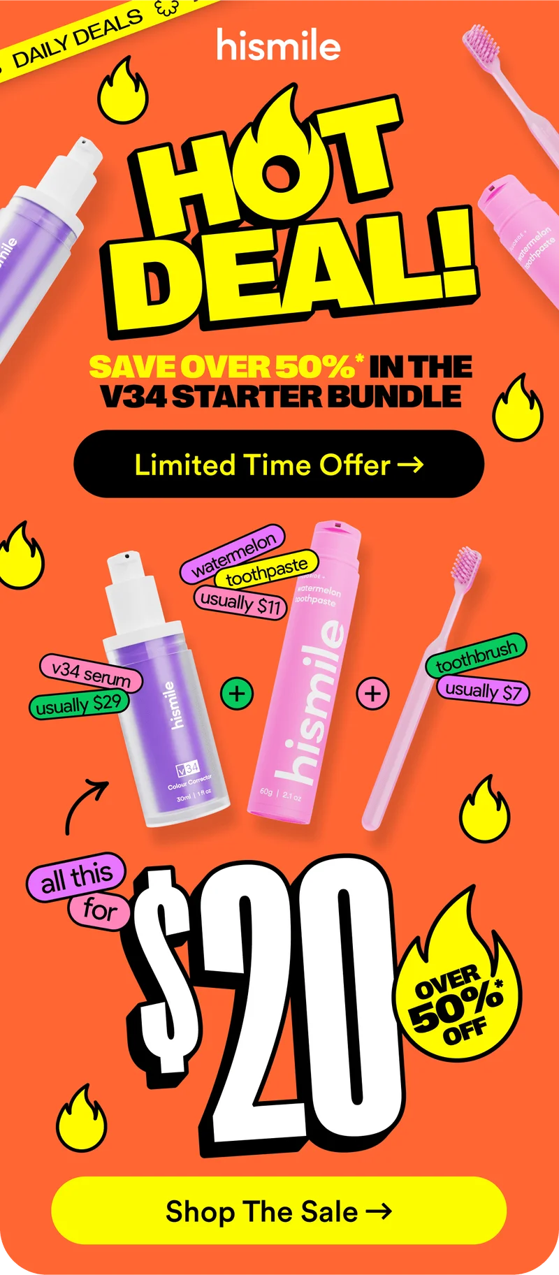 Hot Deal - Save over 50% in the V34 Starter Bundle - Limited Time Offer