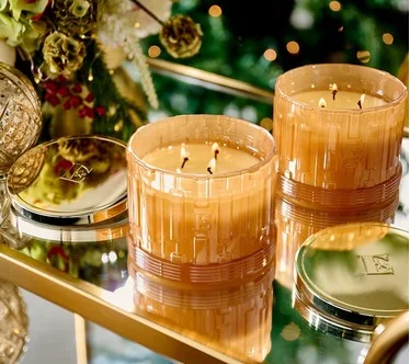 Elton John x Slatkin + Co. S/2 14oz Ginger Spiced Pudding Candles