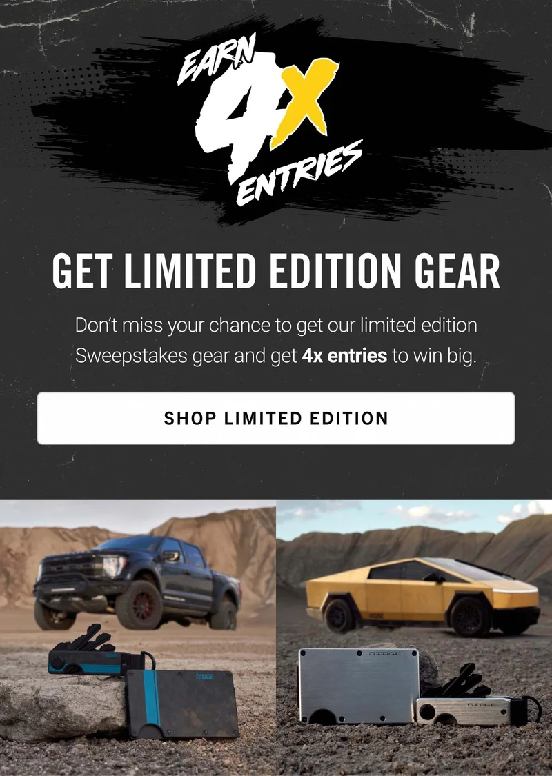 Get 4x Entries with Limited Edition Sweepstakes Gear