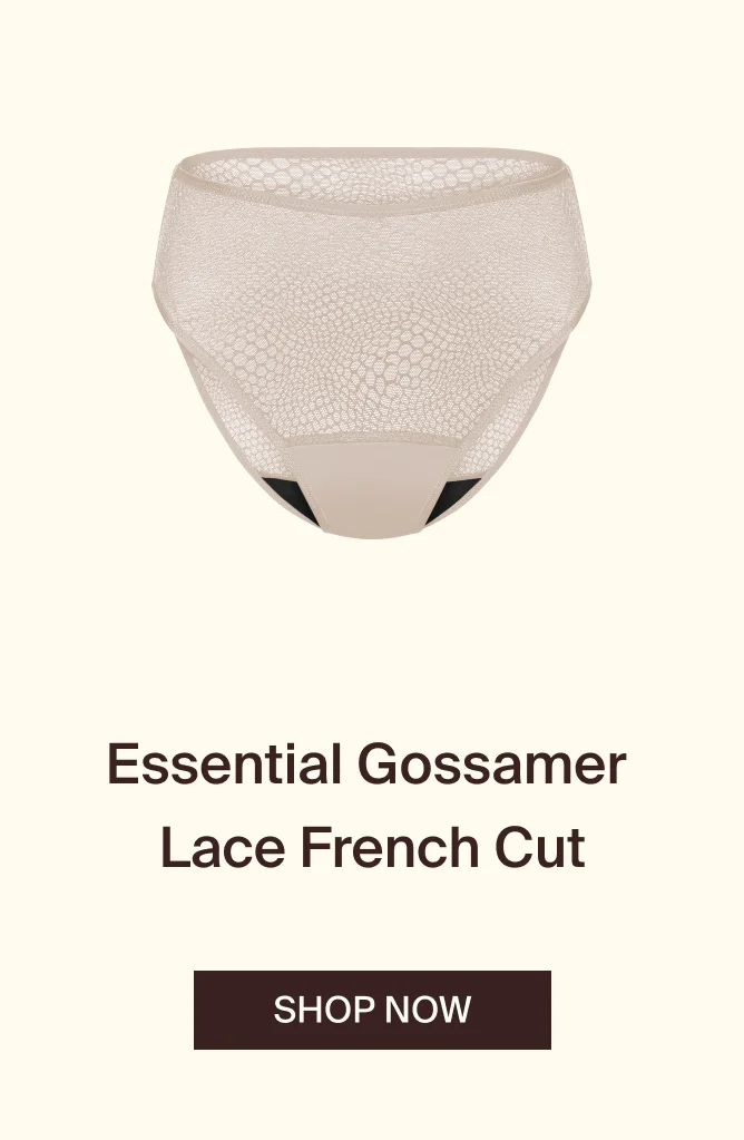 Essential gossamer Lace French Cut. SHOP NOW