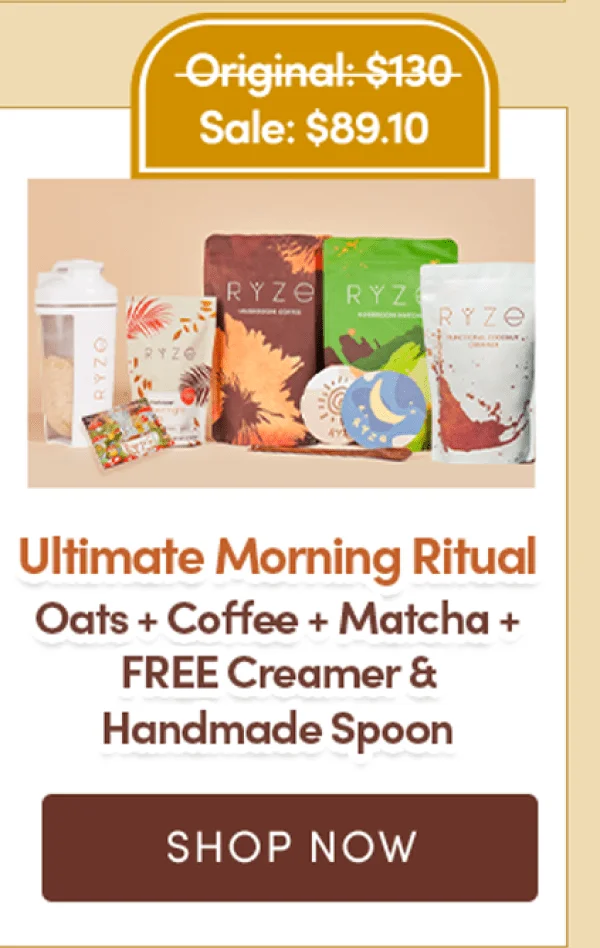 Ultimate Morning Ritual | Oats + Coffee + Matcha + Free Creamer & handmade spoon | Shop Now
