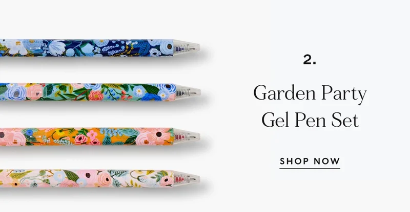 Garden party gel pen set