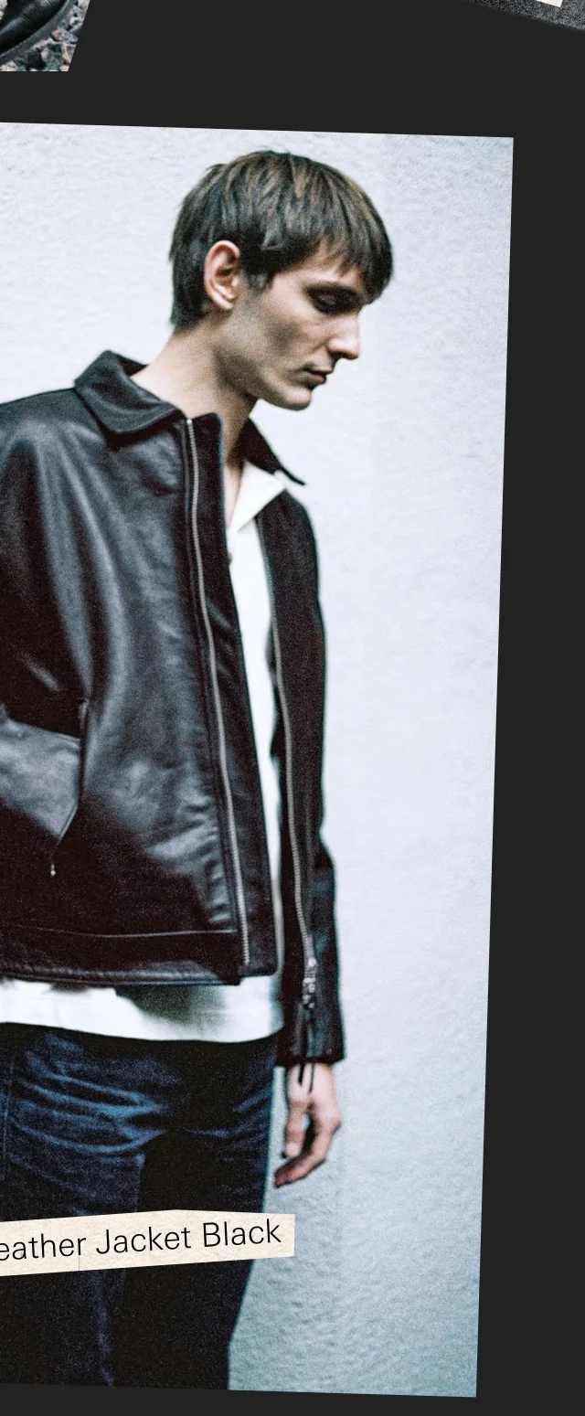 Eddy Rider Leather Jacket Black