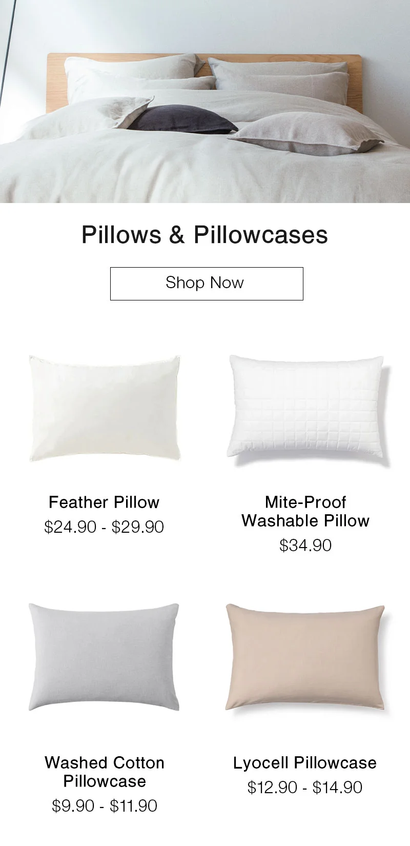 Shop Pillows & Pillowcases