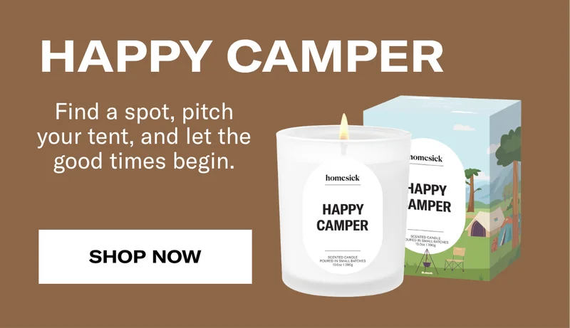 Happy Camper | Find a spot, pitch your tent, and let the good times begin. | Shop Now