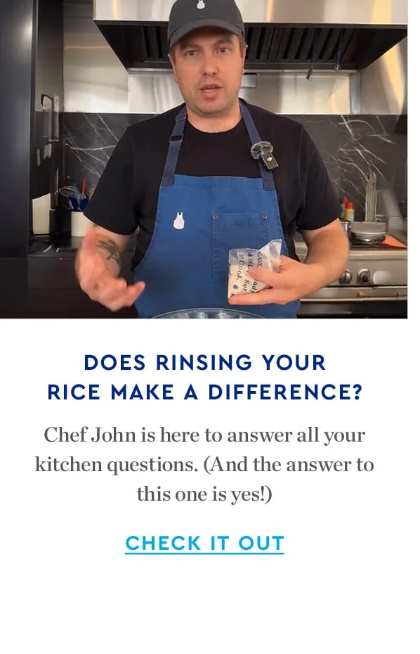 DOES RINSING YOUR RICE MAKE A DIFFERENCE? | Chef John is here to answer all your kitchen questions. And the answer to this one is yes! | CHECK IT OUT