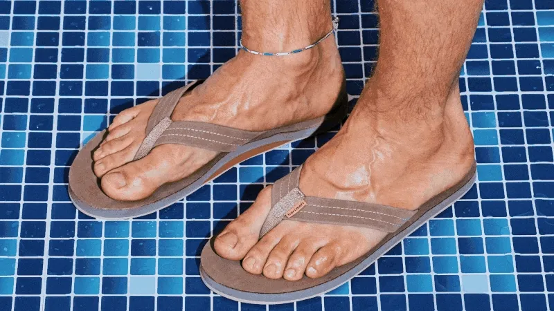 A slideshow of three pairs of the best flip-flops, according to GQ.