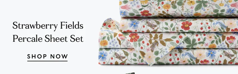 Strawberry Fields Percale Sheet Set