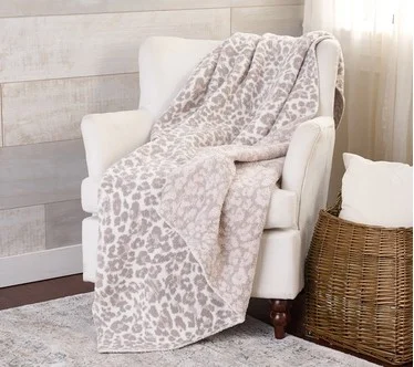 Barefoot Dreams CozyChic Micro Leopard 45x60 Blanket