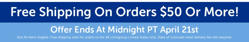 Free Shipping - Offer Ends At Midnight PT April 21st