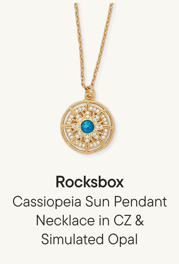 Cassiopeia Sun Pendant Necklace