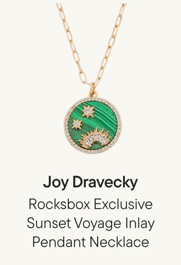 Rocksbox Exclusive Sunset Voyage Inlay Pendant Necklace