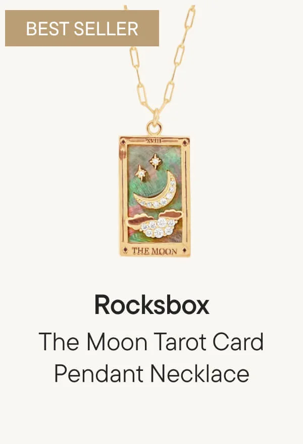 The Moon Tarot Card Pendant Necklace