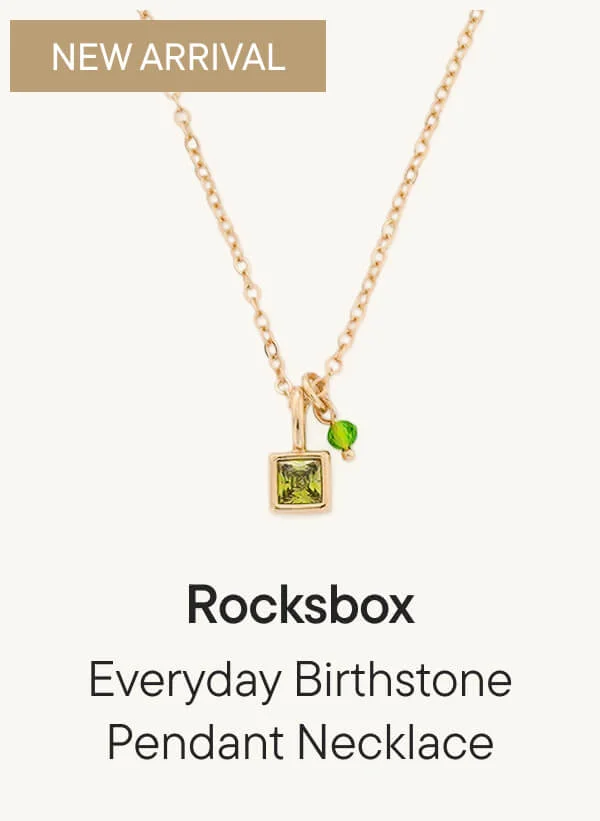 Everyday Birthstone Pendant Necklace
