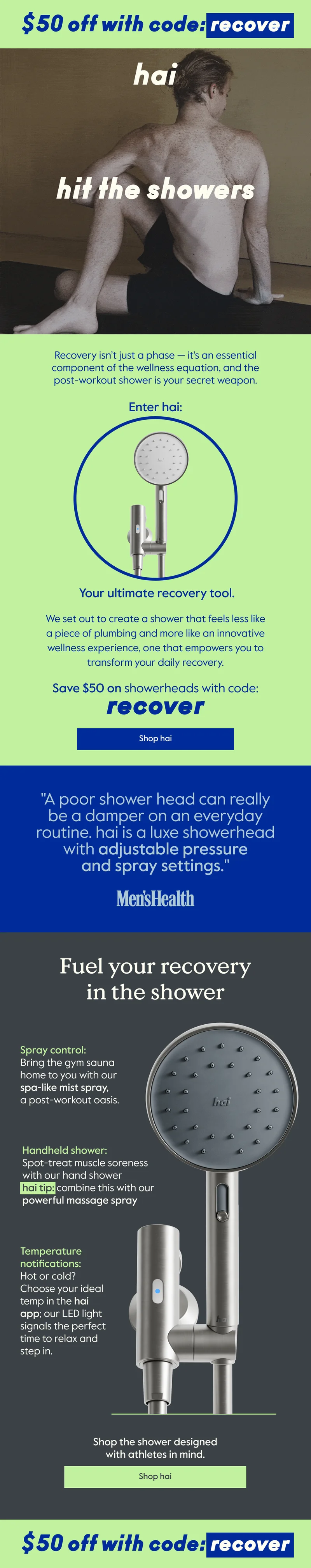 $50 off with code: recover
